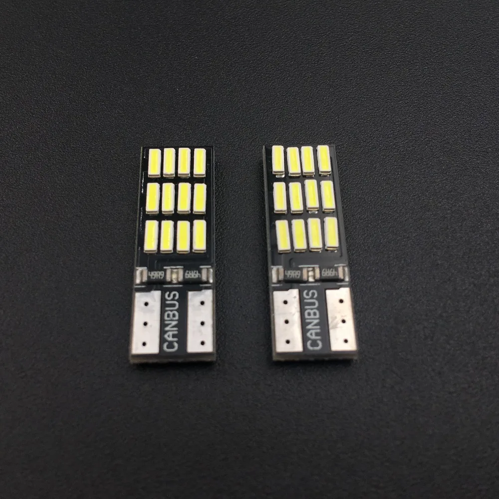 6 шт Автомобильный светодиодный T10 194 W5W саn-шина 24 SMD 4014 без ошибок T10 светодиодный светильник лампа Парковка лампы для передних автомобильных Лампы для чтения дневные ходовые огни 12V Белый цвет красный, желтый