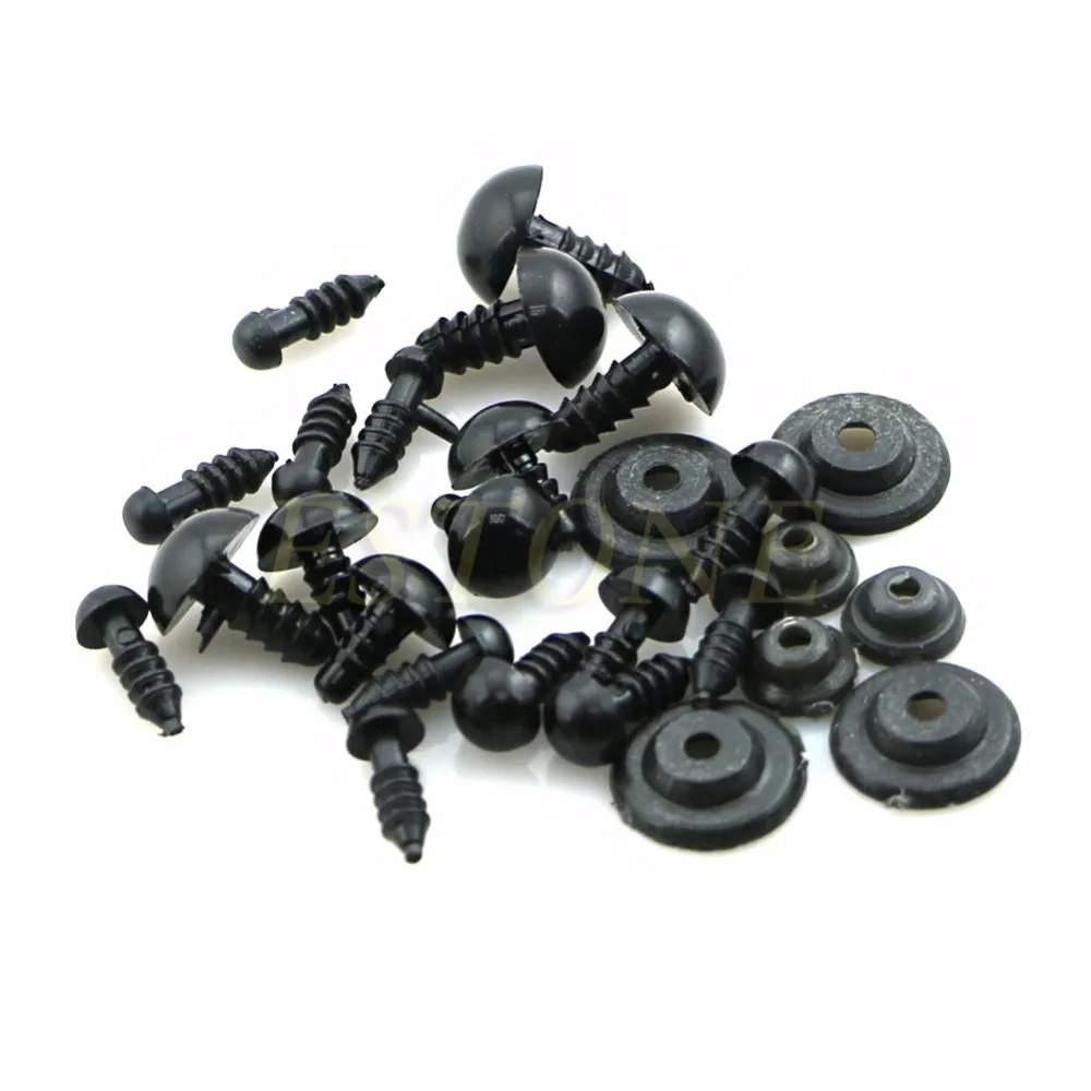 

1 Pack 100Pcs/Set 6-12mm New Plastic Safety Eye For Bear Doll Animal Puppet Toy High Quality New