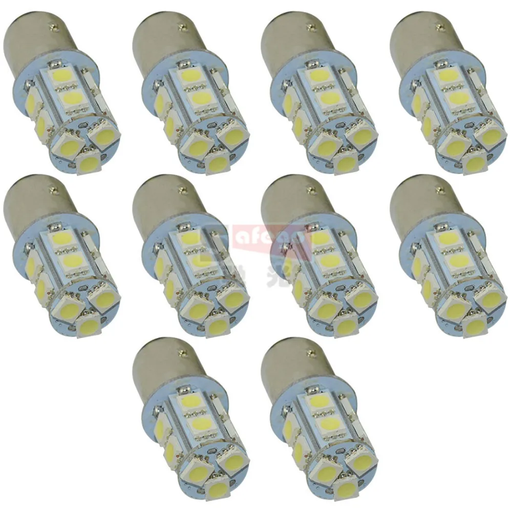 10 шт. 1156/1157 BA15S P21W 13 SMD led 1157 5050 13smd тормозной сигнал заднего хода поворота