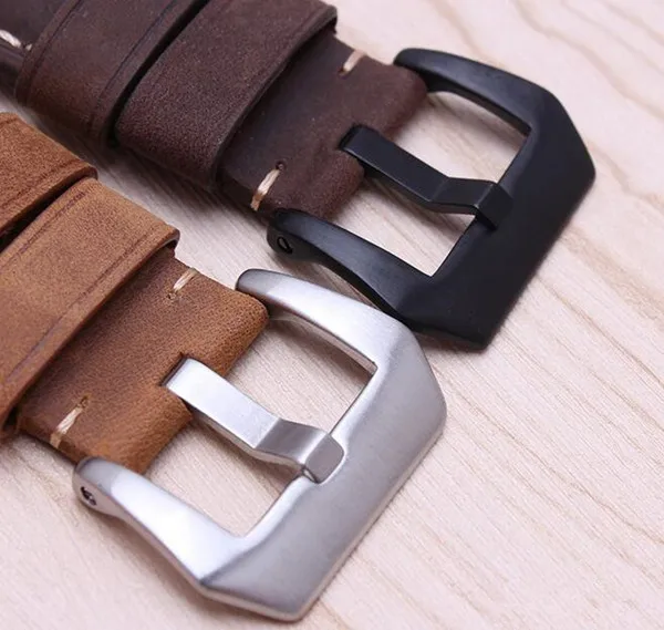 

Waterproof And Anti Sweat Crazy Horse Rough Style Genuine leather Watchband Strap For Apply watch 38mm/42mm Clasp+ Adapter+Tool