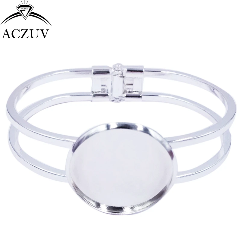 Чистый корпус для браслета из меди 20 мм 25 7 цветов|bezel blank|metal bracelet blank25mm bezel |