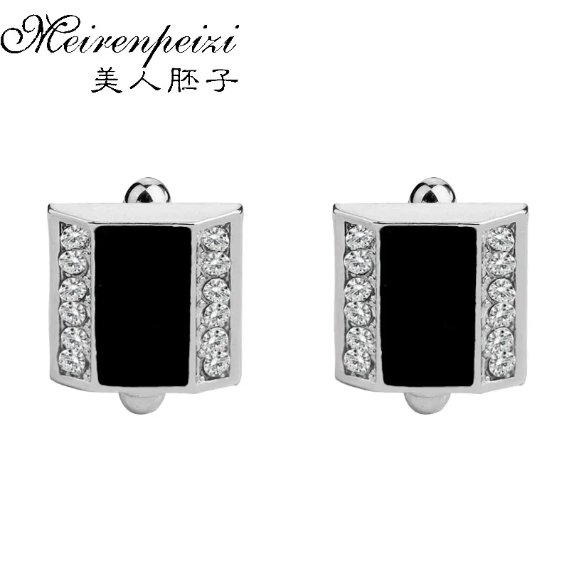 Винтажные хрустальные запонки для мужских ювелирных изделий рубашки