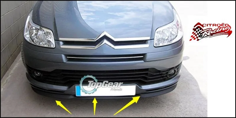 Бампер для губ дефлектор губ для Citroen C Elysee передний спойлер юбка для TopGear вентиляторы Тюнинг автомобиля/комплект кузова/полоса