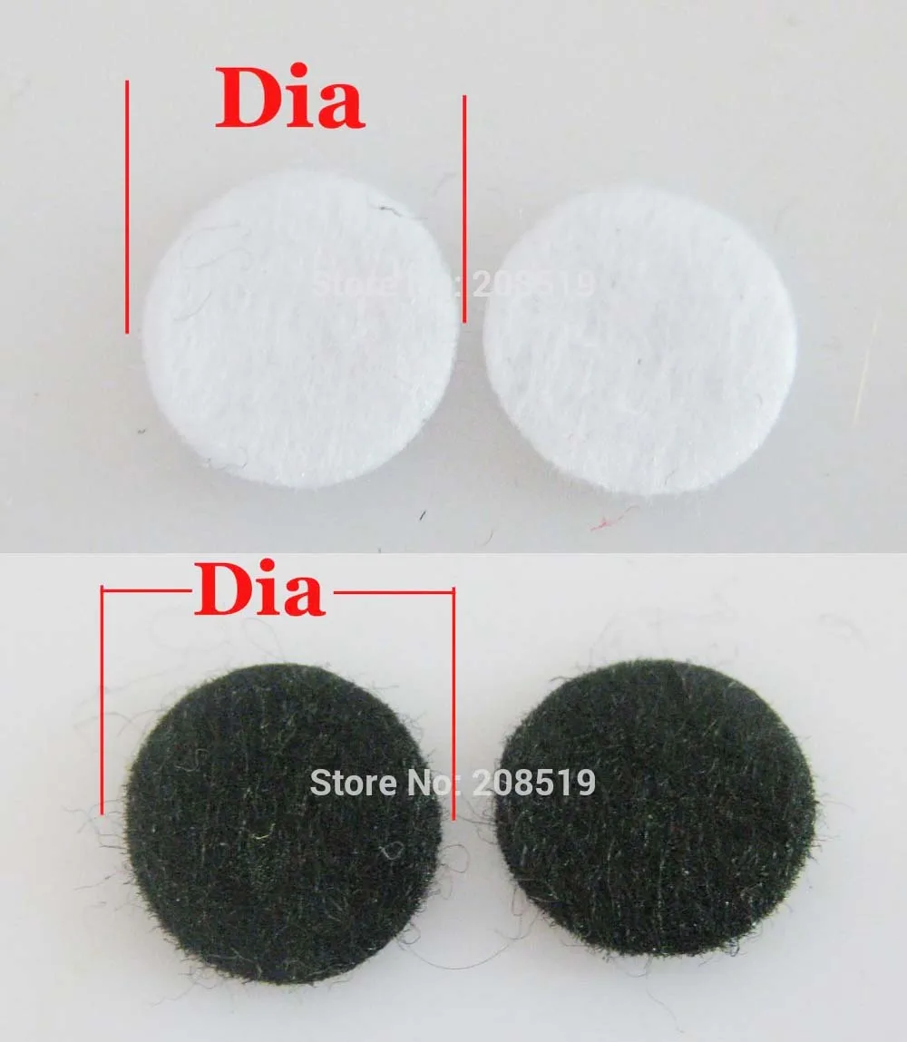 PA0020 DIY аксессуары для рукоделия 500 шт Круглые войлочные точки белый и черный 10 мм/15