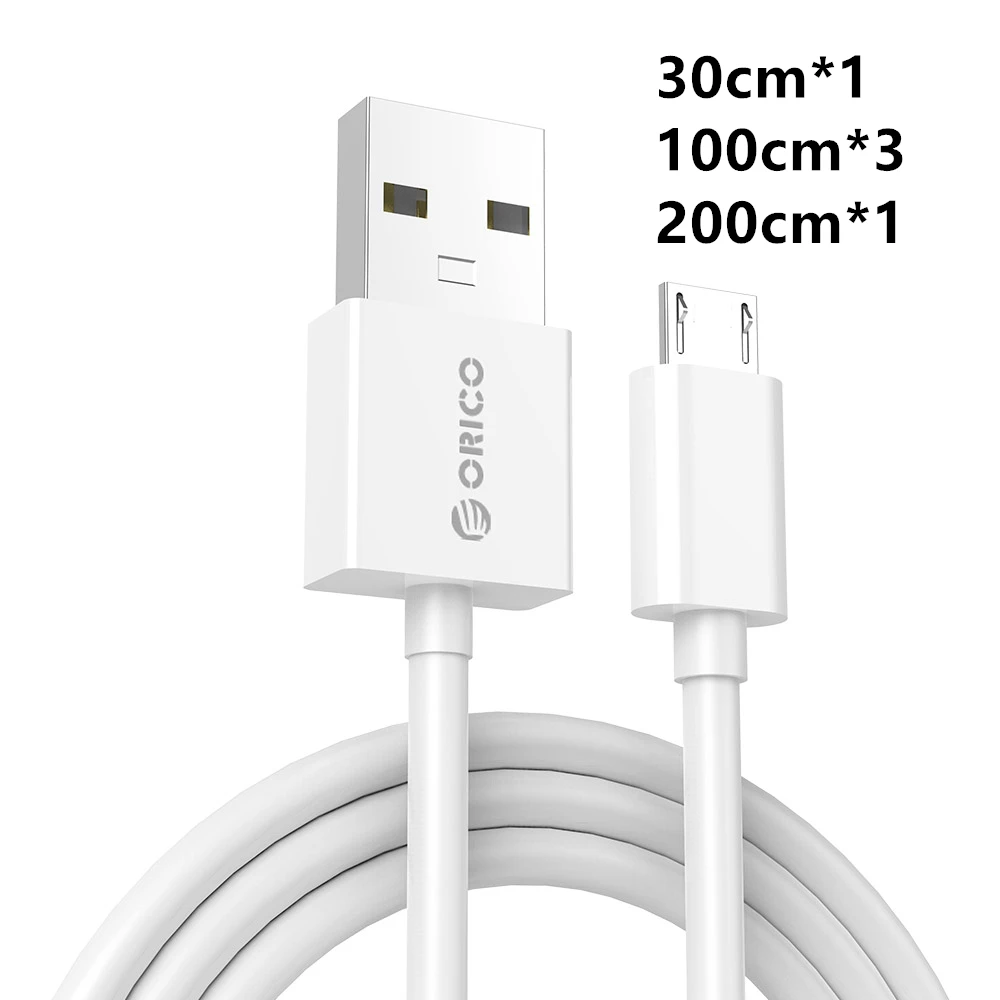 ADC-S3-WH ORICO Micro USB кабель для быстрой зарядки и синхронизации данных 3 а максимальный ток для мобильных телефонов Android samsung Galaxy S6 S4 S3 LG htc sony - Цвет: ADC-S3-WH