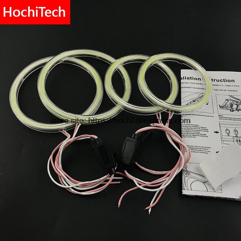 5 комплектов оптом для Hyundai Terracan 2001 2007 COB Led дневной свет Белый Halo Cob Angel Eyes Ring Error Free