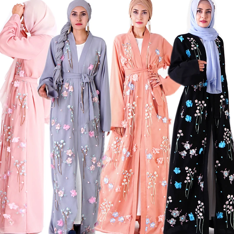 ИД Дубай Abaya кимоно мусульманское модное платье Abayas для женщин кафтан
