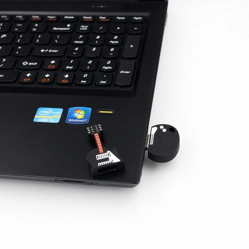 В форме гитары usb флэш-накопитель водонепроницаемый флеш-накопитель 8 ГБ 16 ГБ 32 ГБ 64 Гб настоящий оптовый пластиковый usb-накопитель