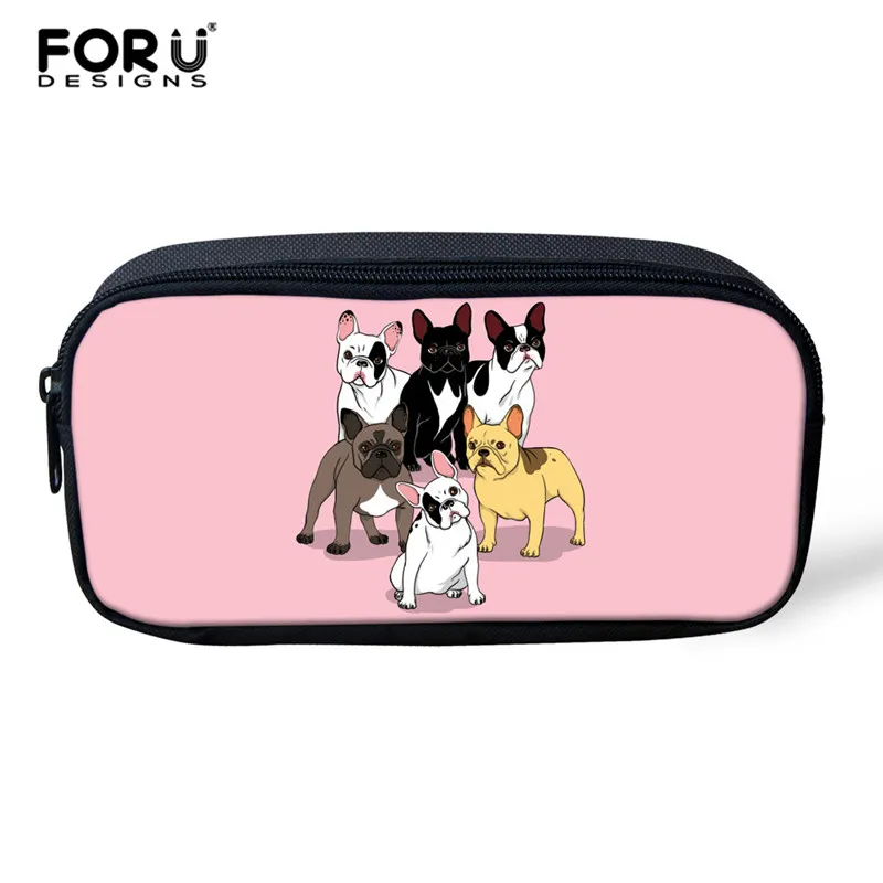 FORUDESIGNS/Французский рюкзак с изображением бульдога для девочек-подростков; для мальчиков и девочек, школьные сумки для детей на каждый день сумка той же расцветки Сумочка, комплект 3 шт./компл - Цвет: Z4232K