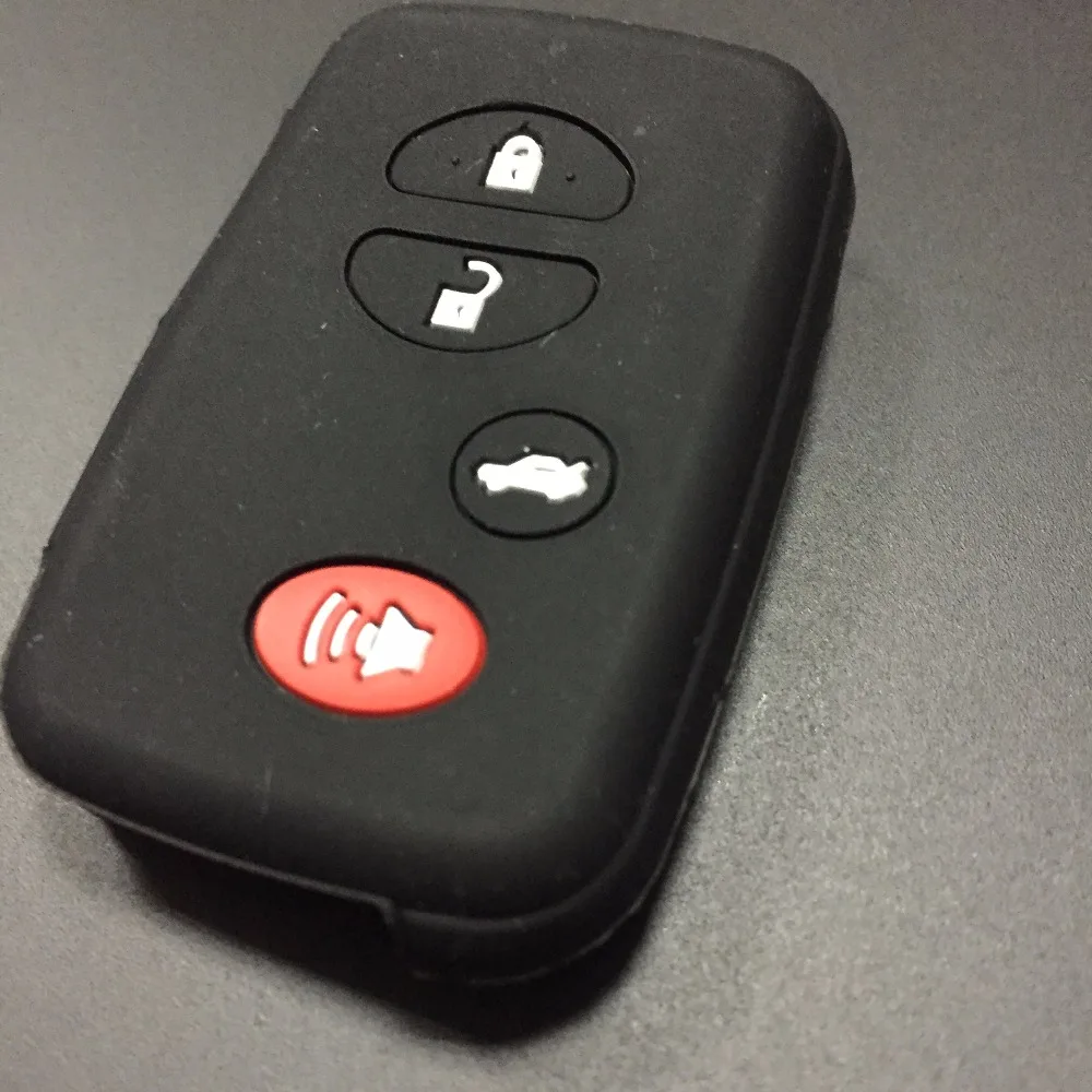 

4 button silicone key case cover key skin holder protector for TOYOTA RAV4 Land Cruiser avensis Avalon Venza Camry Highlander