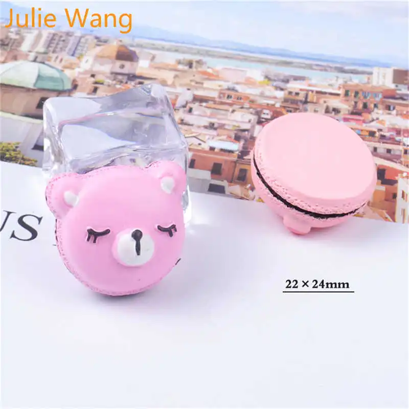 Julie Wang 10 шт. полимерный Сплав животных торт талисманы муляж пищевых продуктов Slime