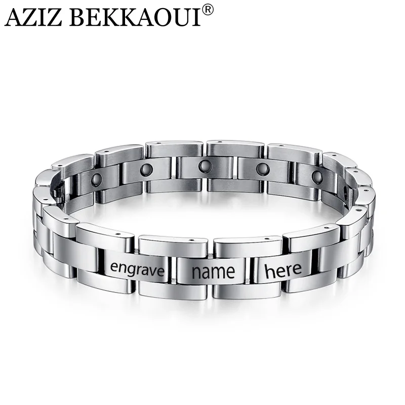 Браслет Мужской Магнитный из титановой стали 21 23 см|chain ring|jewelry chain holderjewelry findings |