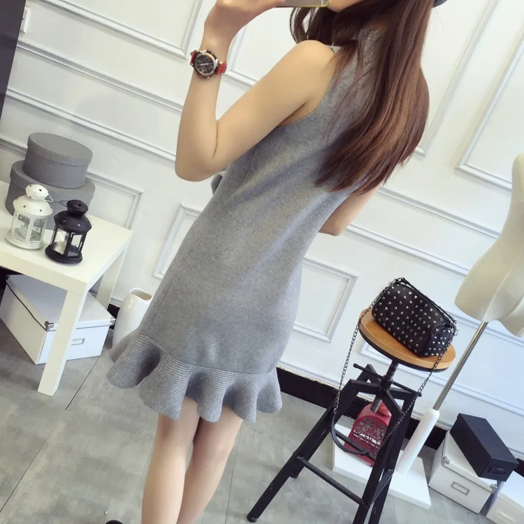 Женский зимний Трикотажный костюм однотонный комплект из двух предметов свитер