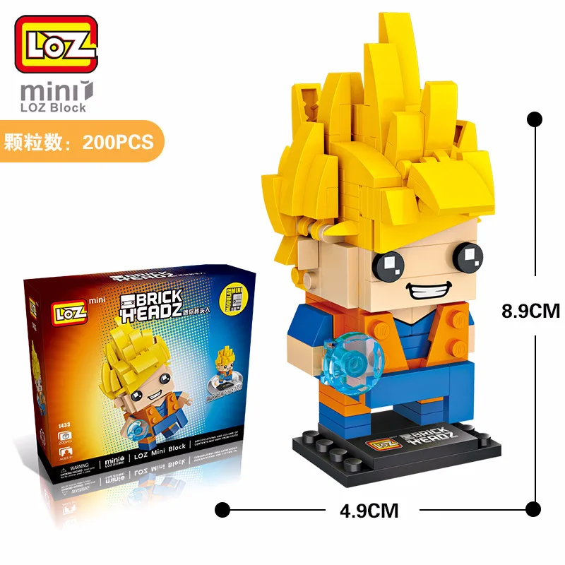1433 мини Конструкторы Dragon Ball японского аниме Diamond Building игрушечные лошадки фигурку
