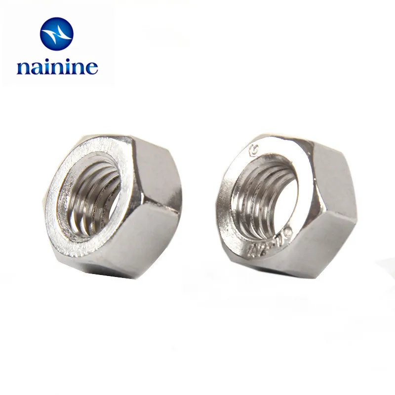 DIN934 [M1 M30] 304 Шестигранная гайка из нержавеющей стали с метрической резьбой A009|m3