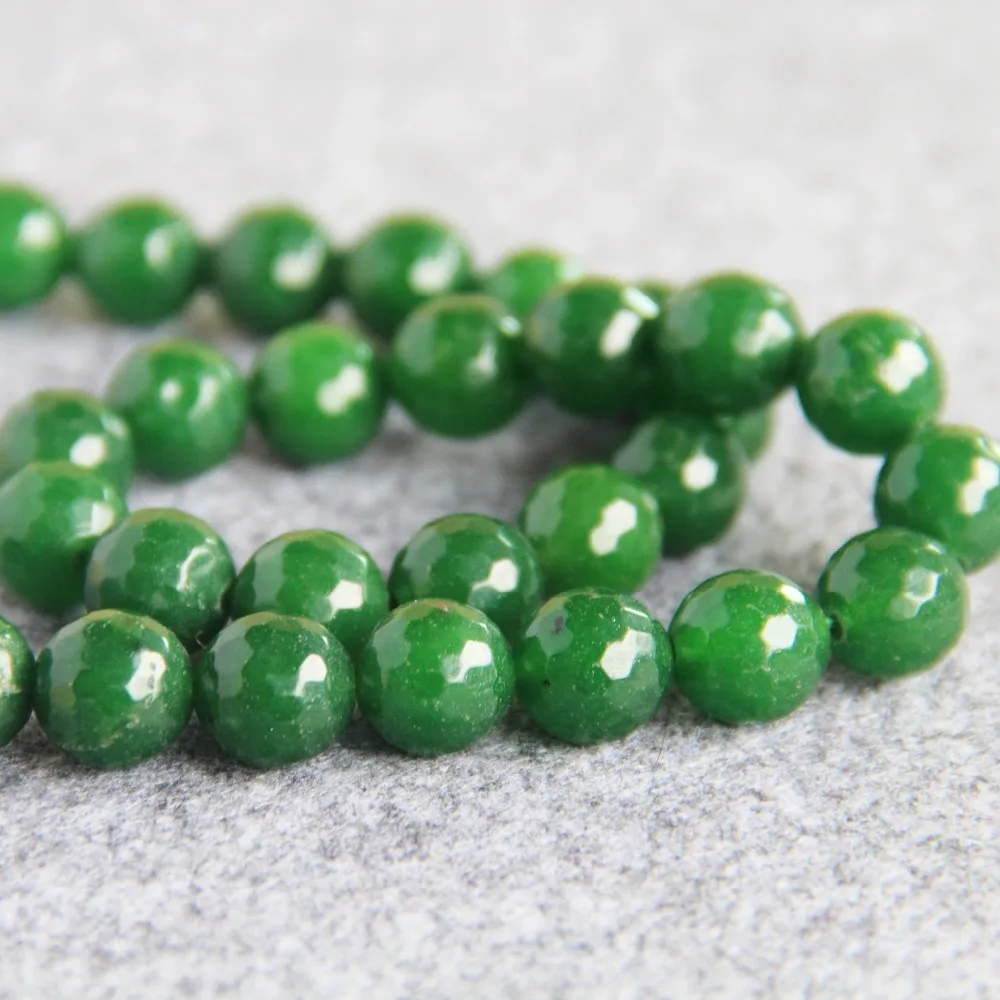 Бусины из натурального зеленого авантюрина для изготовления ожерелья и браслета