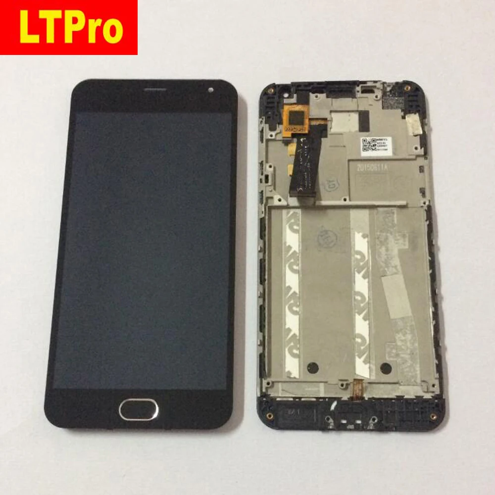 LTPro 5.0&quot LCD Display Touch Screen Digitizer+Home Button Assembly with Frame For Meizu m2 Meilan 2 meizu mini Phone Part | Мобильные