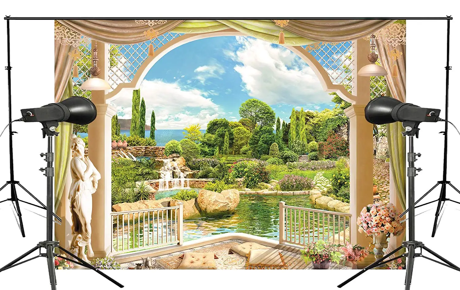 7x5ft Красивое Прозрачное Дерево у реки природа фотография Фон Европейский стиль Bay