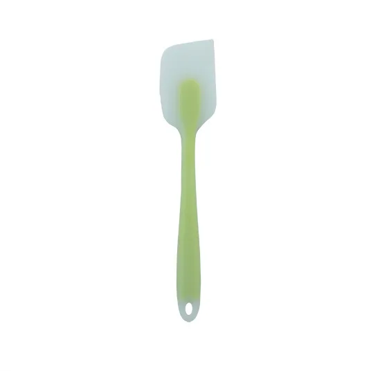 1pcs green Инструменты для выпечки Шпатель для торта силиконовый шпатель форма для выпечки кондитерских изделий кухонный шпатель Миксер для мороженого совок скребок для крема - Цвет: 1pcs green