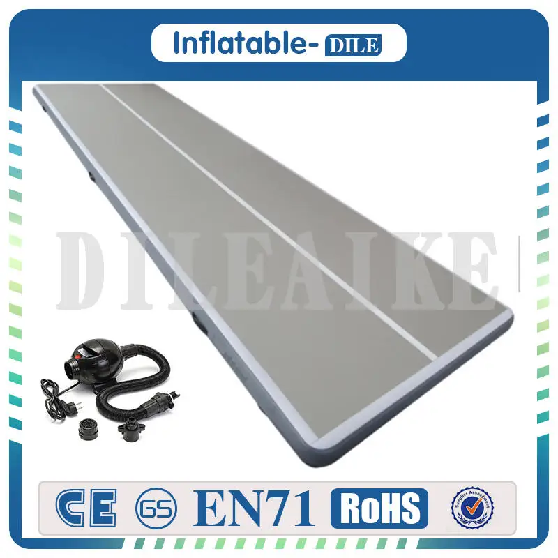 

Надувной коврик для гимнастики с электрическим насосом, 600x100x20 см