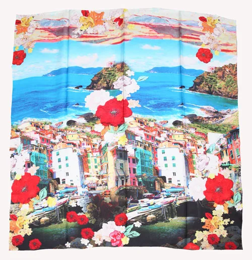 

ELEGANT HANDMADE BRAND 100%Twill Silk Scarf