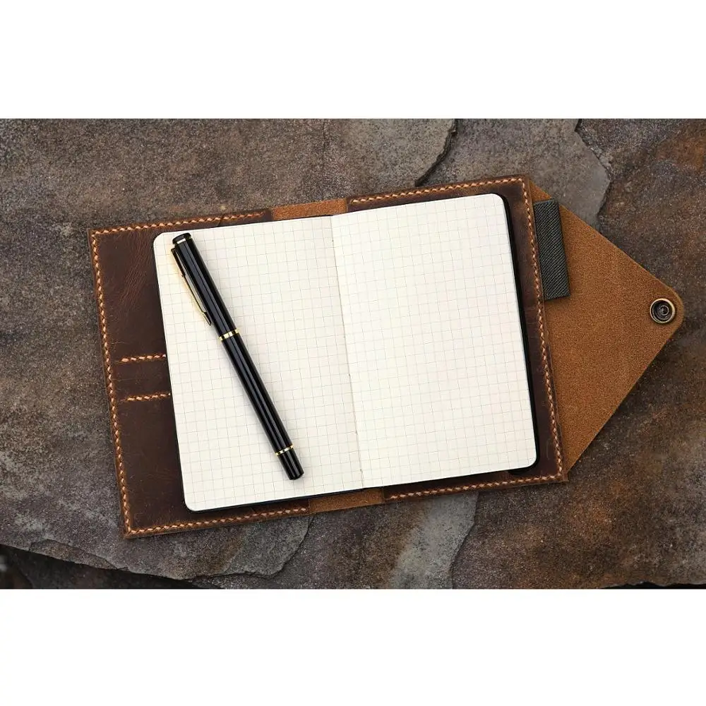Состаренный Органайзер из натуральной кожи для ежедневника moleskine классический