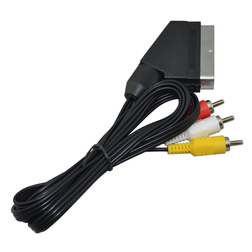 2 шт. хорошего качества rgb кабель Scart для 3RCA AV NES|scart to rgb|rgb scart cablescart av cable |