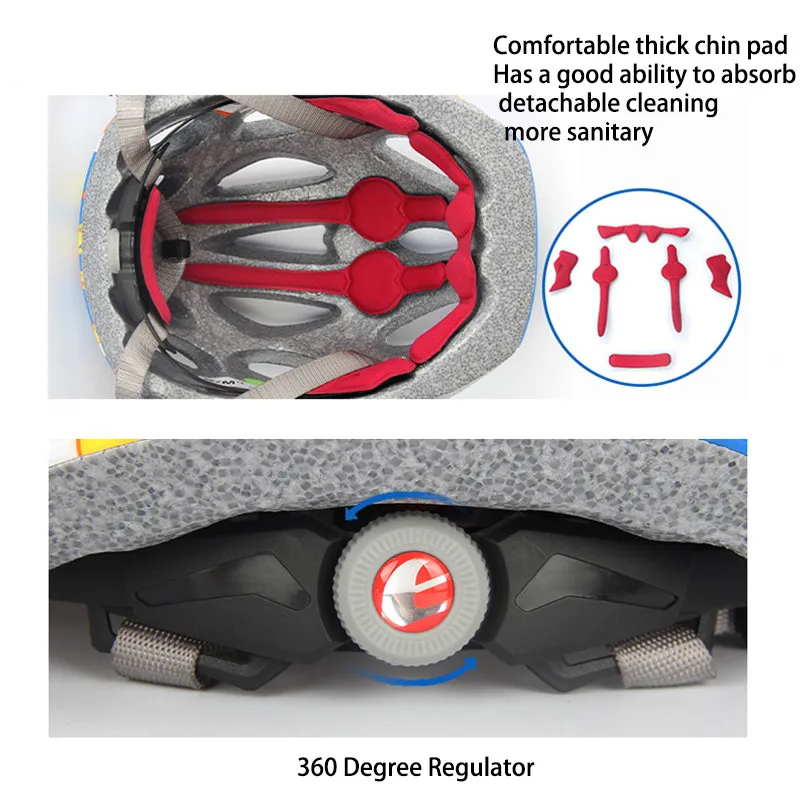 Сверхлегкий Детский велосипедный шлем Регулируемый дорожный горный велосипед MTB