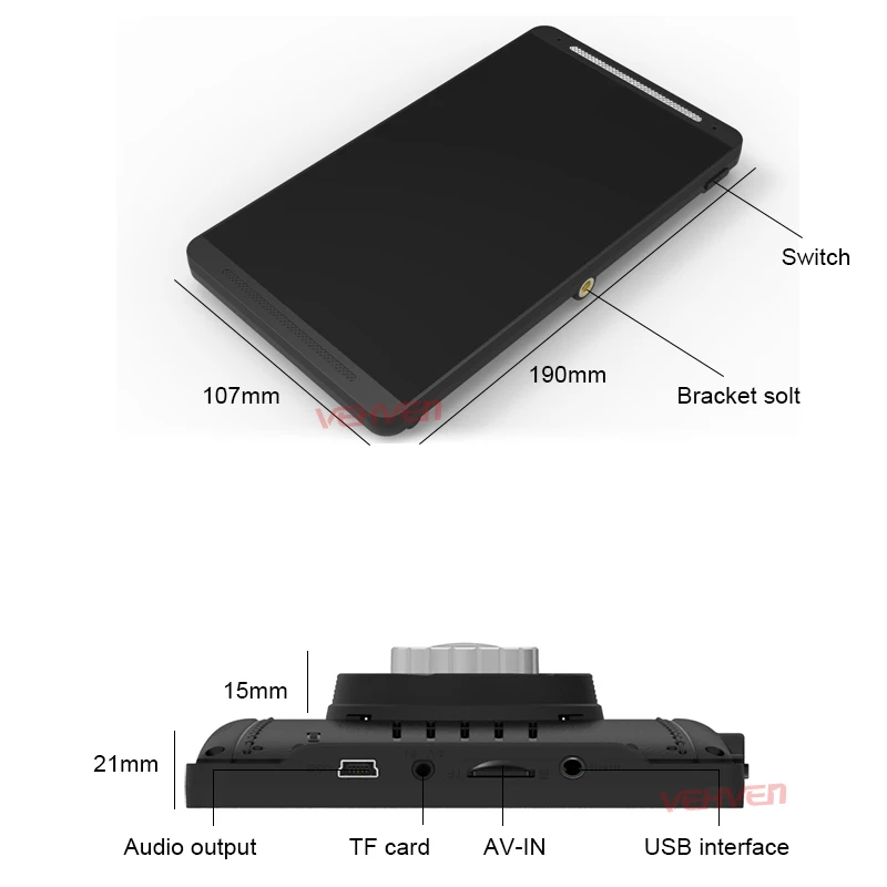 7 дюймов Автомобильный dvr gps навигация Android P 512 рекордер 1080 МБ 8 ГБ грузовик