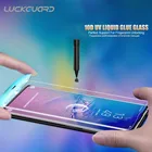 Закаленное стекло для Samsung Galaxy S10, защита экрана от УФ-лучей, полное покрытие от клея, разблокировка отпечатков пальцев, пленка для Samsung S10 Plus S10 e