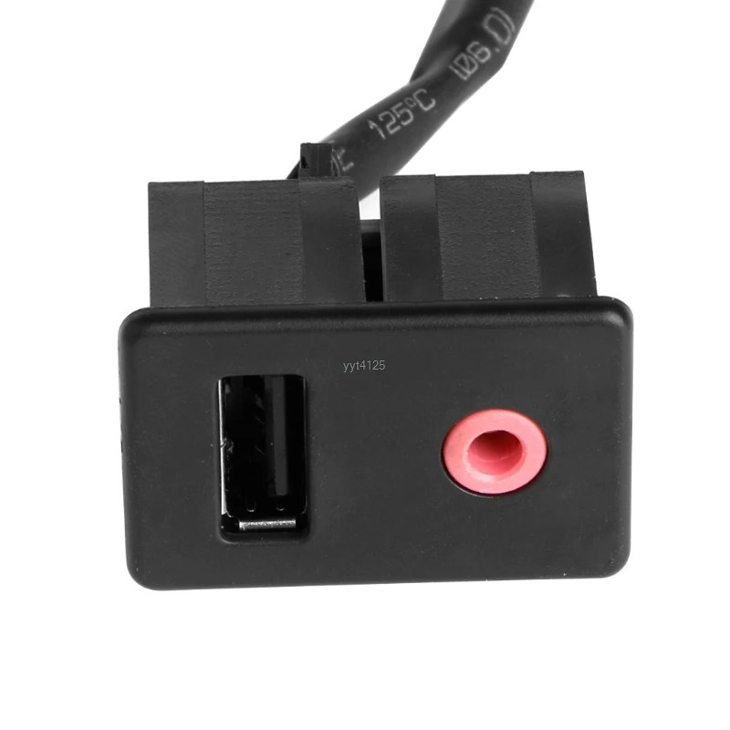 Новый автомобильный разъем 3 5 мм USB AUX для наушников монтажный адаптер панель вход
