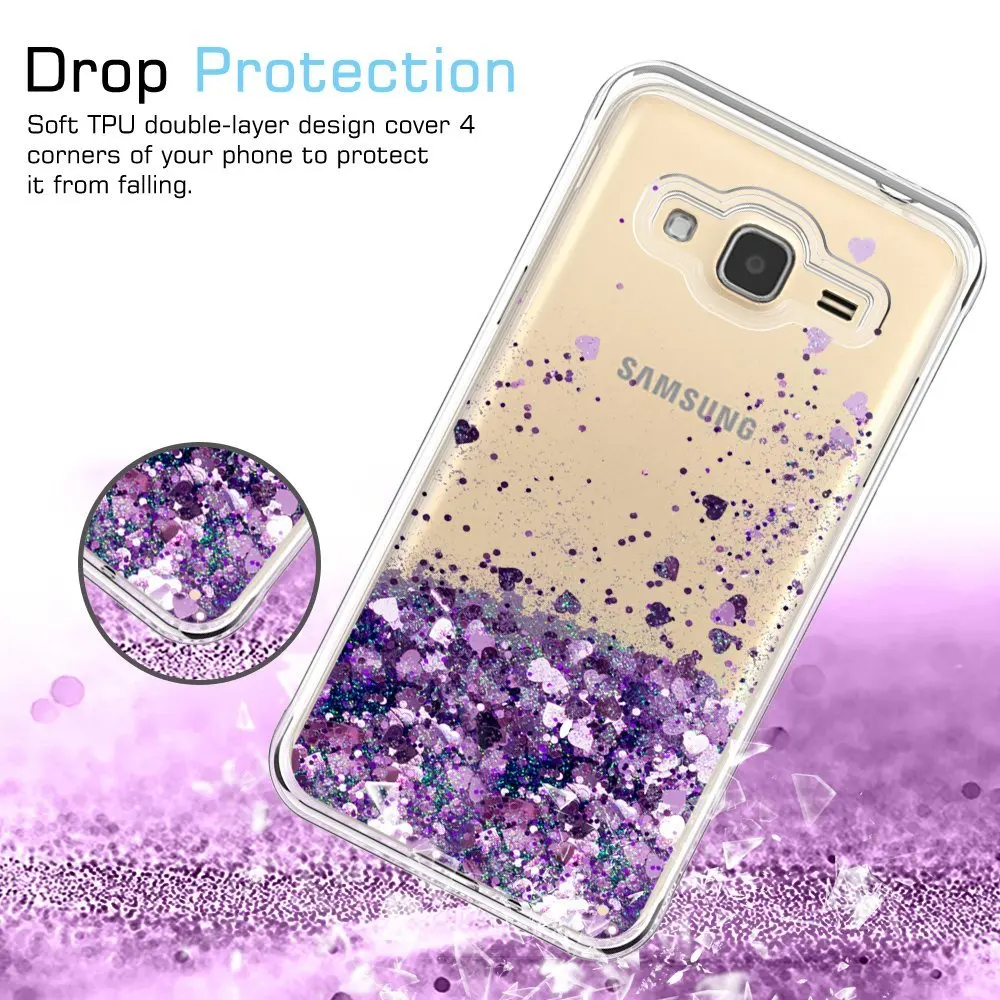 YIESOM роскошный жидкий Блестящий Мягкий ТПУ чехол для SAMSUNG GALAXY J3 J5 J7 2016 2017 J4 J6 2018 Prime