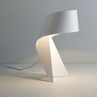modern minimalist black and white origami table lamp e27 led decorative light for living room table lamps for bedroom himalaia