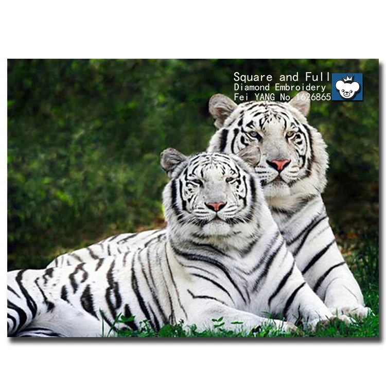 Рукоделия! 5D DIY Алмазная вышивка мозаика тигр картина из страз лоскутное вязание
