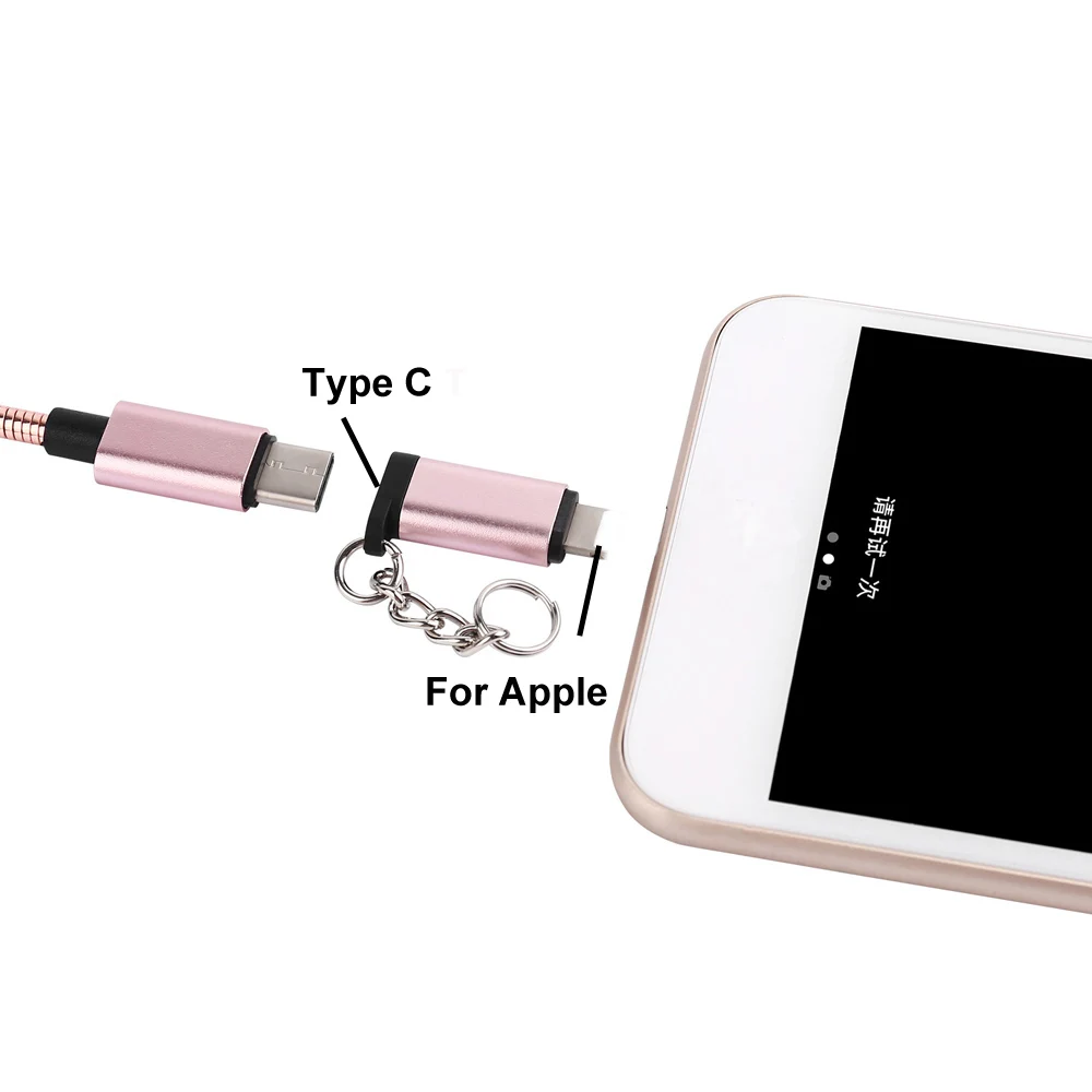 USB Type C до 8 контактов для Apple iPhone x plus 7 6 5|Переходники и адаптеры| |