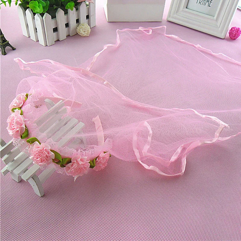 Двухслойная длинная вуаль для детей девочек на свадьбу аксессуары волос |