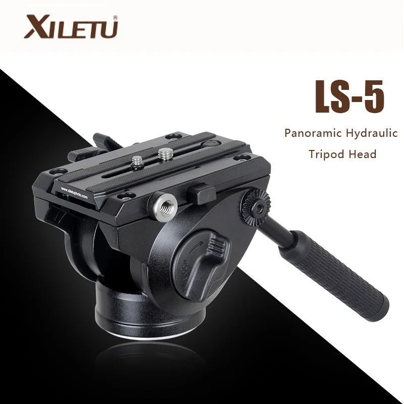 XILETU LS 5 панорамная фотография жидкость Drag гидравлическая головка штатива для