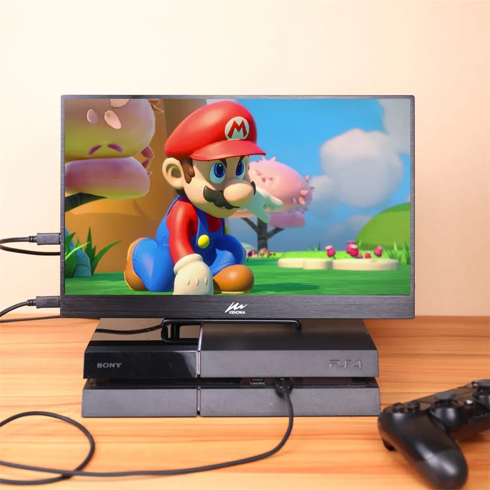 Новинка 15,6 дюймов HD ips 3840x2160 4K lcd игровой портативный монитор Тип USB-C дисплей с HDMI разъемом для наушников для Raspberry PS3/PS4
