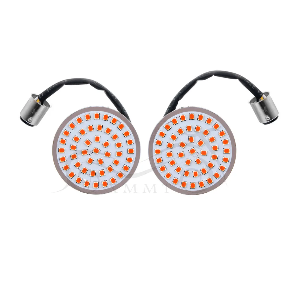 Motorcycle 1157 LED Inserts Red Turn Signal w/ Running Light For Harley Touring Sportster 2014-2017 Dyna 2012 - 2017 |