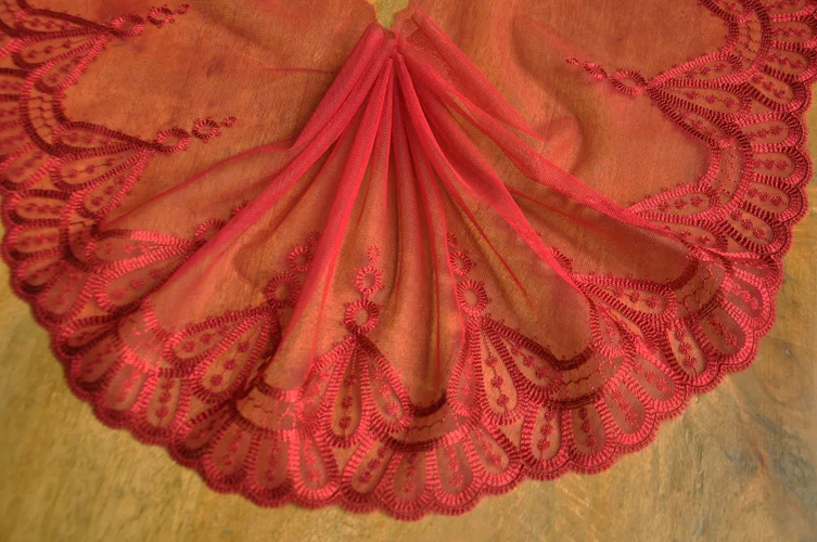 5meters 20cm Mesh lace trims Embroidered Lace Ribbon Wedding accessories fabrics Patchwork Sewing craft Doll LAVO279 | Дом и сад