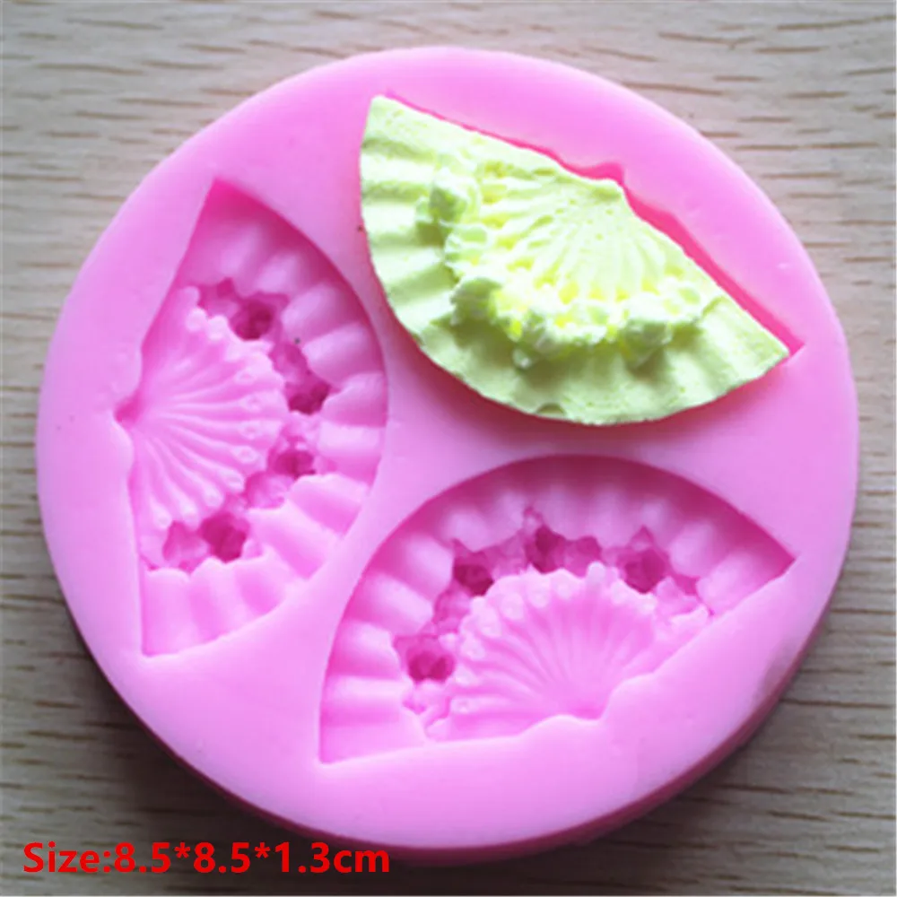 Три вентилятора силиконовые формы для торта Сахар ремесло шоколадное Украшение