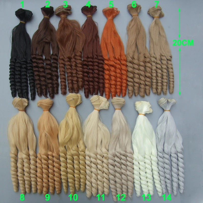 Термостойкие волосы для кукол ручной работы 20 см|doll hair|bjd diybjd doll hair |