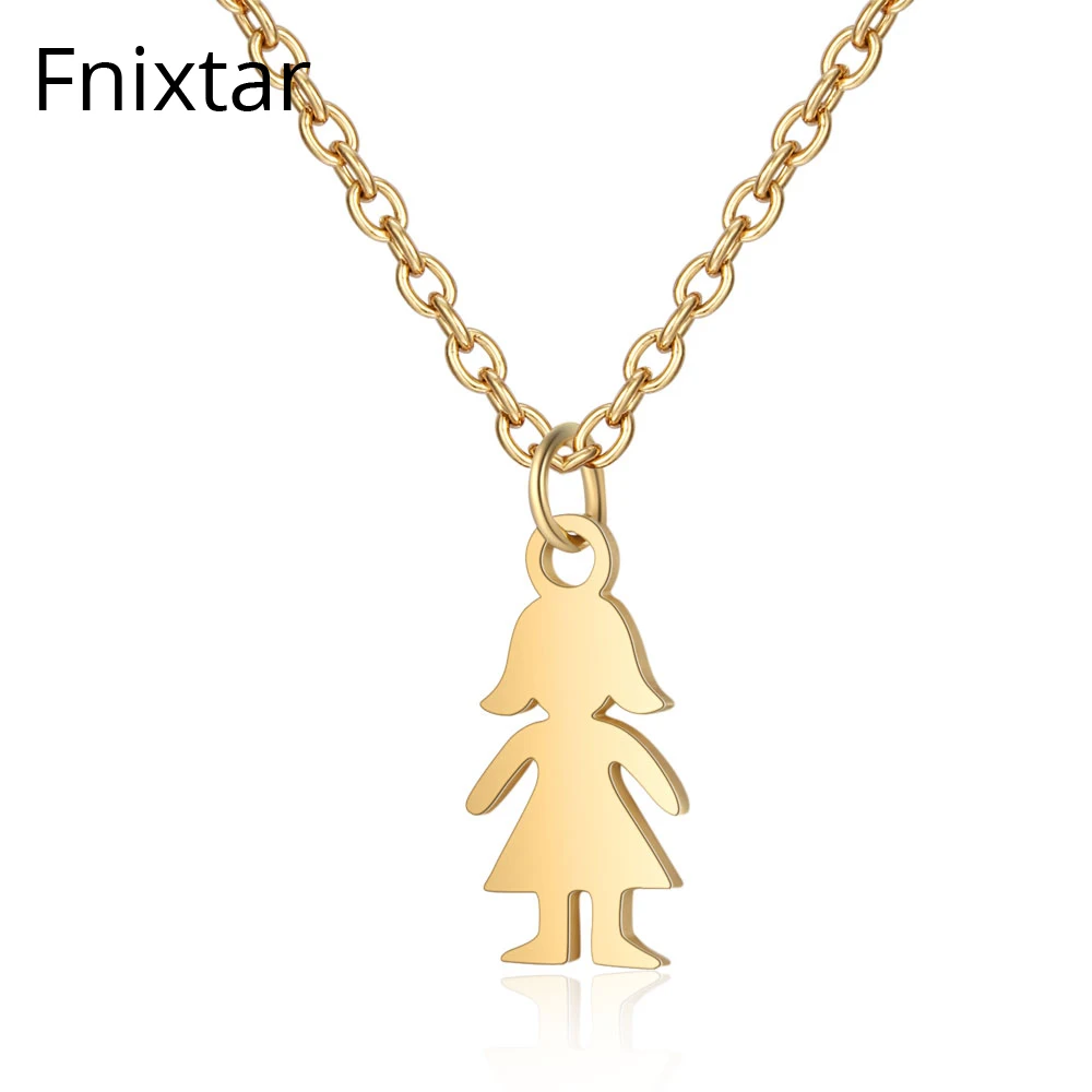 

Подвеска Fnixtar из нержавеющей стали золотого цвета для женщин, модные женские подвески, оптовая продажа с фабрики, 5 шт./лот