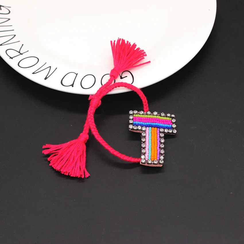 new Handmade Bib Beads Luxury Weave Colorful Bohemian Geneva Charms Bracelet Vintage Ethic Cotton Bracelets 800