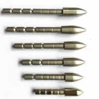 12pcs 70 80 90 100 110 120 grain stainless steel bullet point tip for id 4 2 mm carbon arrow shaft archery bow hunting
