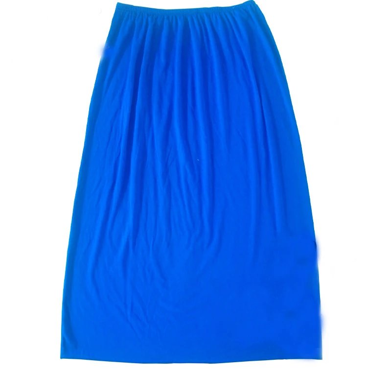RoyalBlue Женское платье средней длины из модала; Однотонная юбка-американка; Платье До Колена; женское нижнее белье; Vestidos; Летние недорогие юбки; летнее нижнее белье - Цвет: RoyalBlue