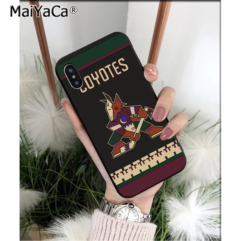 A4 Мягкий высококачественный чехол для телефона MaiYaCa Phoenix Coyotes из ТПУ для мобильных телефонов Apple iPhone 8 7 6 6S Plus X XS MAX 5 5S SE XR - Цвет: A4