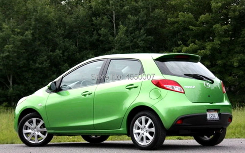 Для Mazda 2, спойлер, высокое качество, абс материал, заднее крыло автомобиля, спойлер для Mazda 2, Мазда 2, хэтчбек, спойлер 2011