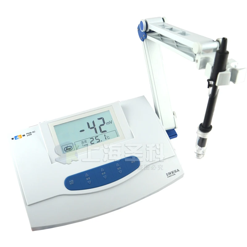 Шанхай Leici PHS 3C/PHS 3E точность метров цифровой рн метр/desktop/PH тестер|ph meter|precision meterph