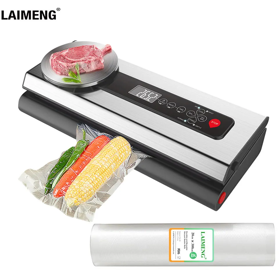 LAIMENG вакуумная упаковочная машина с пищевой вакуумной упаковкой для упаковки